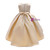 In Stock:Ship in 48 Hours Champagne Satin Appliques Girl Princess Dresses