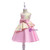 In Stock:Ship in 48 Hours Yellow And Pink Print Satin Flower Girl Dress