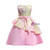 In Stock:Ship in 48 Hours Yellow And Pink Print Satin Flower Girl Dress