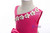 In Stock:Ship in 48 Hours Fuchsia Satin One Shoulder Flower Girl Dress With Bow