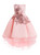 In Stock:Ship in 48 Hours Pink Hi Lo Satin Appliques Princess Dresses