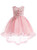 In Stock:Ship in 48 Hours Pink Satin Tulle Appliques Flower Girl Dress