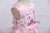 In Stock:Ship in 48 Hours Pink Tulle Print Flower Girl Dress