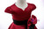 In Stock:Ship in 48 Hours Burgundy Satin Cap Sleeve Flower Girl Dress