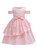 In Stock:Ship in 48 Hours Pink Lace Flower Girl Dress With Bow