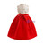 In Stock:Ship in 48 Hours Red Satin High Neck Princess Dress With Bow