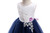 In Stock:Ship in 48 Hours Blue And White Tulle Appliques Girl Dress