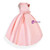 In Stock:Ship in 48 Hours Pink Satin Flower Girl Dress With Flower