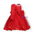 In Stock:Ship in 48 Hours Red Lace Tulle Long Sleeve Flower Girl Dress