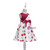 In Stock:Ship in 48 Hours Red White Cherry Print Flower Girl Dress