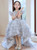 In Stock:Ship in 48 Hours Gray Hi Lo Tulle Sequins Flower Girl Dress
