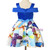 In Stock:Ship in 48 Hours Cold Shoulder Bow Pattern Flower Girl Dress