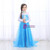 In Stock:Ship in 48 Hours Blue Tulle Long Sleeve Queen Aisha Dress
