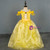 In Stock:Ship in 48 Hours Yellow Organza Princess Dress With Crystal