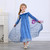 In Stock:Ship in 48 Hours Blue Velvet Long Sleeve Princess Aisha Dress