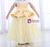 In Stock:Ship in 48 Hours Yellow Tulle off The Shoulder Princess Dress