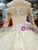 White Ball Gown Tulle Appliques Off The Shoulder Wedding Dress With Beading