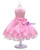 In Stock:Ship in 48 Hours Pink Tulle Lace Appliques Flower Girl Dress