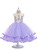 In Stock:Ship in 48 Hours Purple Tulle Appliques Unicorn Flower Girl Dress