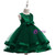 In Stock:Ship in 48 Hours Green Tulle Flower Girl Dress With Pearls 