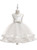 In Stock:Ship in 48 Hours White Tulle Flower Girl Dress With Pearls