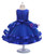 In Stock:Ship in 48 Hours Blue Tulle Appliques Princess Dress With Bow