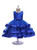 In Stock:Ship in 48 Hours Blue Tulle Appliques Princess Dress With Bow