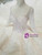 Light Chjampagne Ball Gown Tulle Sequins Square Long Sleeve Backless Wedding Dress With Train