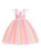 In Stock:Ship in 48 Hours Pink Tulle Cap Sleeve Appliques Flower Girl Dress