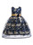 In Stock:Ship in 48 Hours Navy Blue Lace Princess Dress With Flower