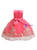 In Stock:Ship in 48 Hours Pink Tulle Lace Appliques Flower Girl Dress With Sash