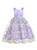 In Stock:Ship in 48 Hours Purple Tulle Embroidery Flower Girl Dress With Pearls