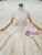 Champagne Ball Gown Lace Appliques Off The Shoulder Wedding Dress With Train