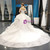 White Ball Gown Lace Off the Shoulder Wedding Dress With Train