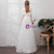 In Stock:Ship in 48 Hours Tulle Straps Long Sleeve Wedding Dress