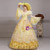 Yellow Ball Gown Lace Puff Sleeve Drama Show Vintage Gown Dress