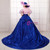 Pink And Blue Satin Cap Sleeve High Neck Drama Show Vintage Gown Dress