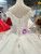 White Ball Gown Tulle Sequins Off The Shoulder Wedding Dress With Beading