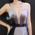 In Stock:Ship in 48 Hours Silver Meramaid Spaghetti Straps Prom Dress