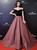 In Stock:Ship in 48 Hours Black Velvet Off The Shoulder Long Prom Dress