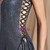 Blue Mermaid Deep V-neck Backless Lace Up Long Prom Dress