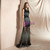 Black Mermaid Tulle Scoop Sleeve Long Prom Dress With Beading
