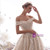 Champagne Tulle Lace Appliques Off the Shoulder Wedding Dress With Train