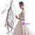Stunning Bateau Long Sleeve Appliques Backless Champagne Wedding Dress With Long Train