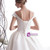 Simple A-Line Champagne Satin Off The Shoulder Wedding Dress