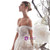 A-Line Champagne Tulle Appliques Off The Shoulder Wedding Dress