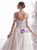 A-Line Champagne Tulle Appliques Off The Shoulder Wedding Dress