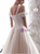Champagne Tulle Lace Appliuqes Off The Shoulder Floor Length Wedding Dress