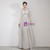 In Stock:Ship in 48 Hours A-Line Gray Tulle Short Sleeve Prom Dress