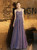 In Stock:Ship in 48 Hours Purple Spaghetti Straps Long Prom Dress